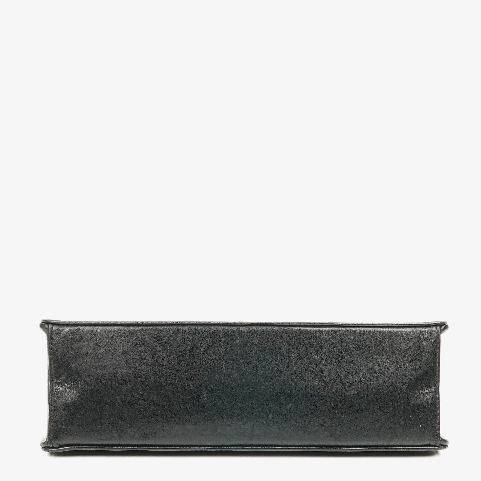 Chanel Classic Single Flap Tasche aus schwarzem Jersey und Leder, 1989-1991