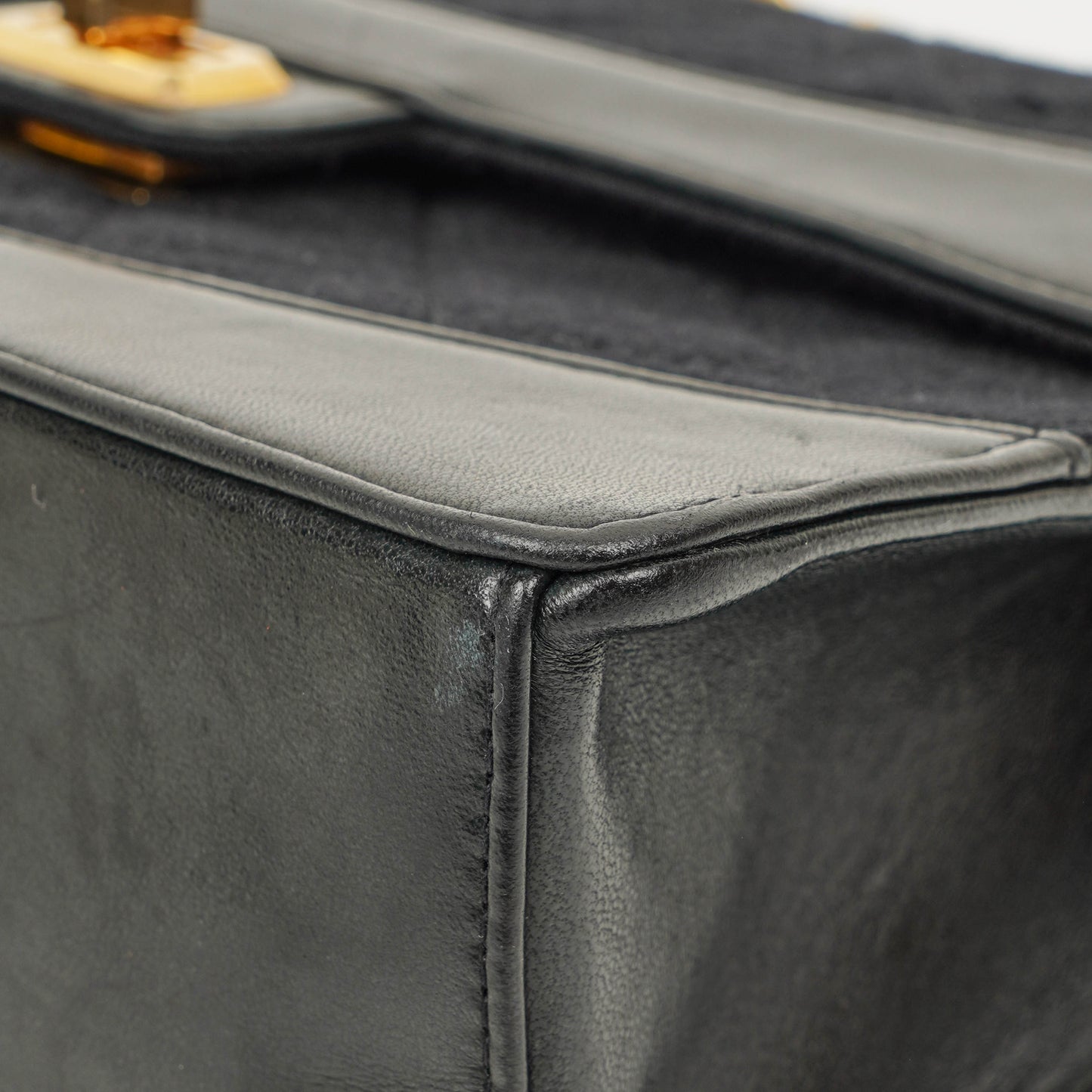 Chanel Classic Single Flap Tasche aus schwarzem Jersey und Leder, 1989-1991