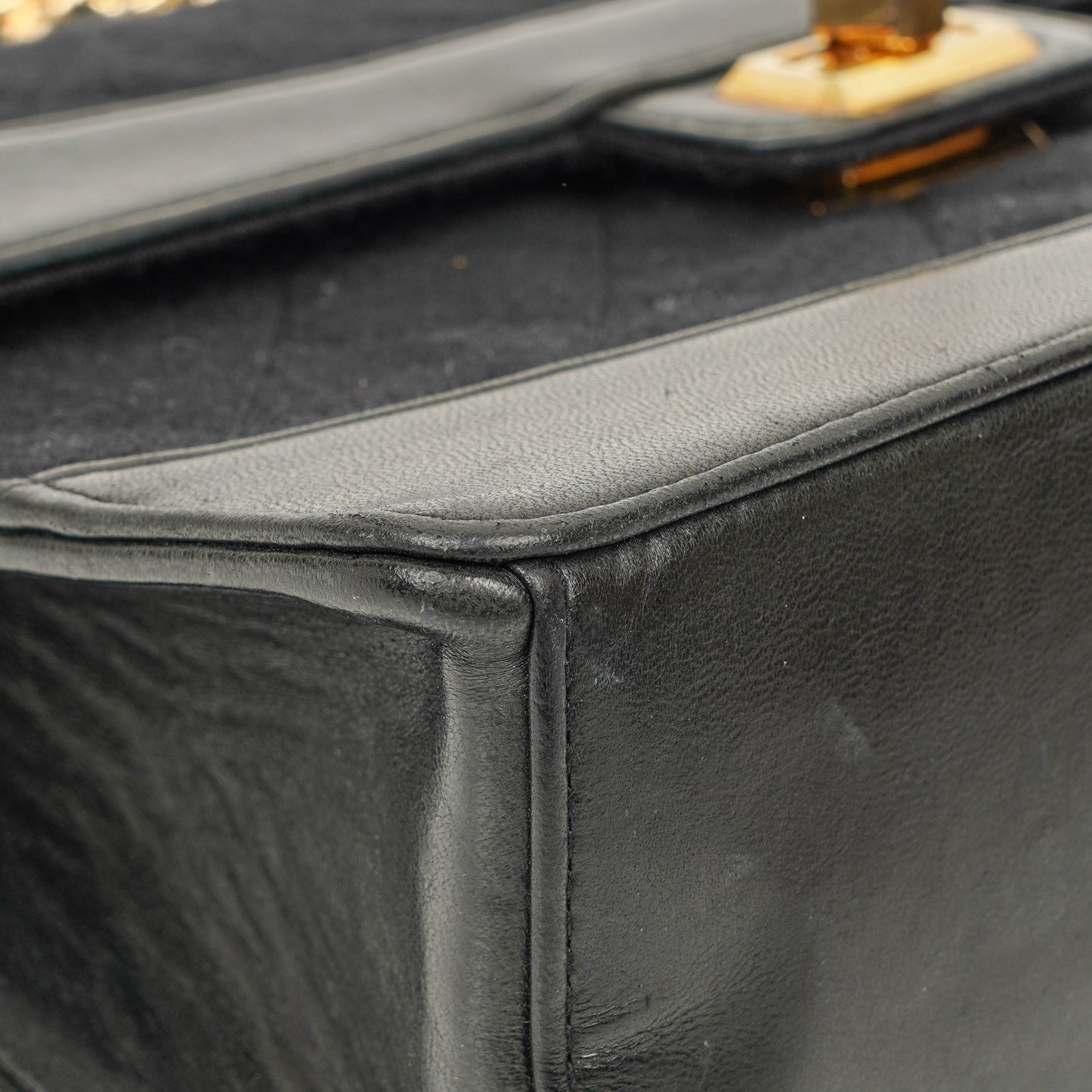Chanel Classic Single Flap Tasche aus schwarzem Jersey und Leder, 1989-1991