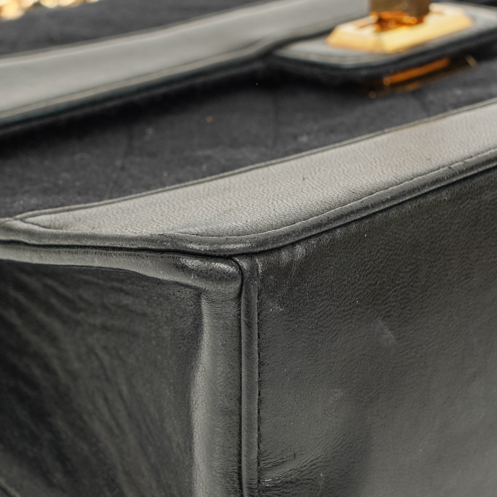 Chanel Classic Single Flap Tasche aus schwarzem Jersey und Leder, 1989-1991
