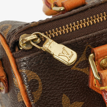 Louis Vuitton Nano Speedy Bandouliere Limited Edition World Tour Monogram Canvas Tasche