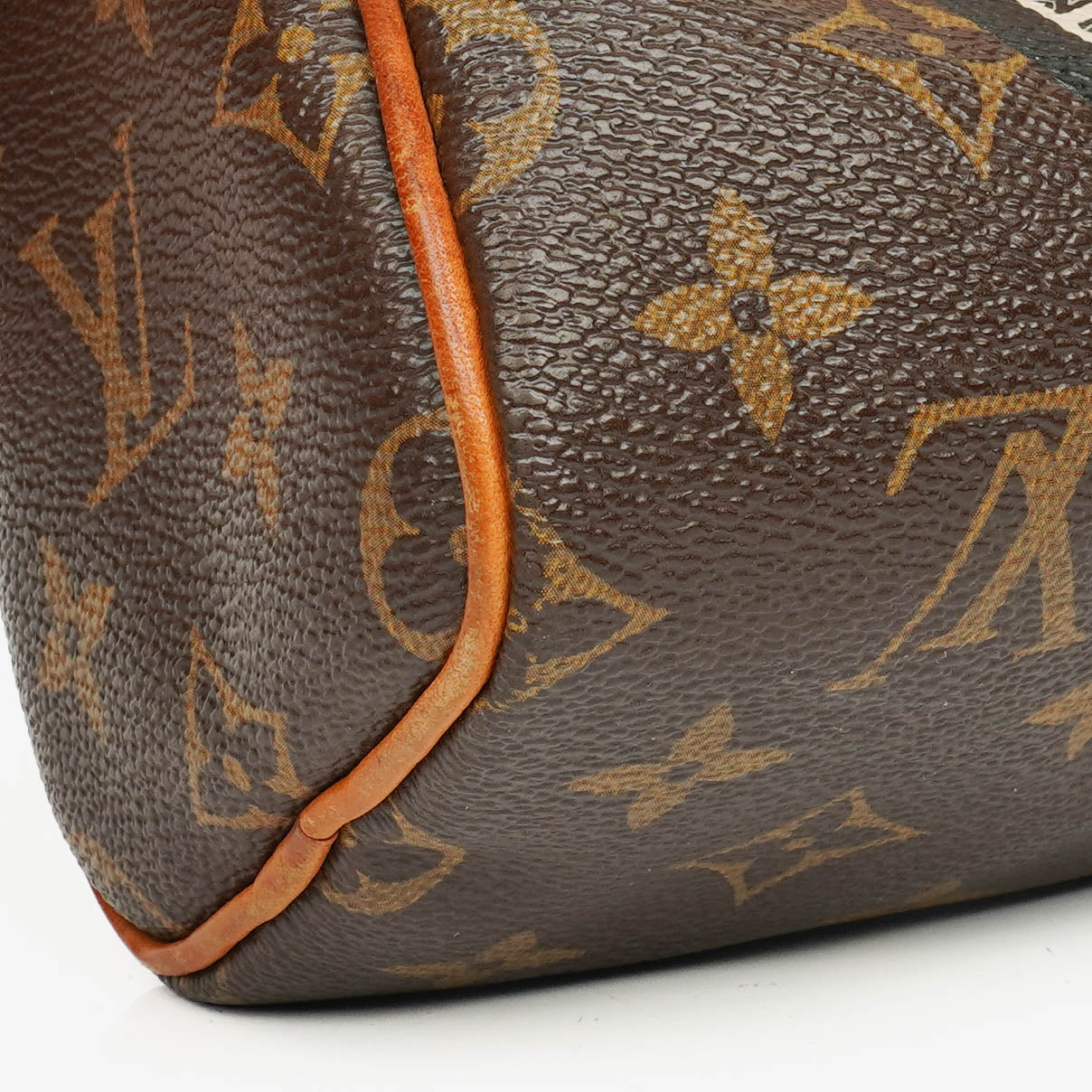 Louis Vuitton Nano Speedy Bandouliere Limited Edition World Tour Monogram Canvas Tasche