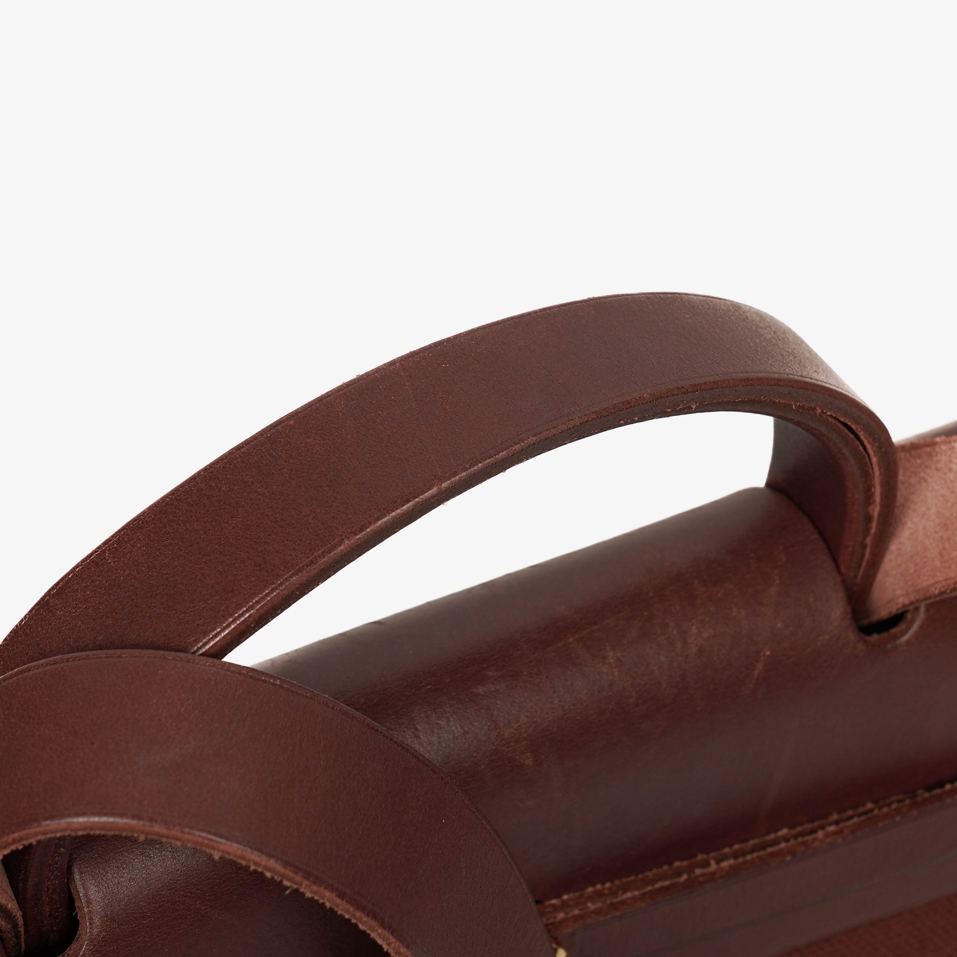 Hermès Herbag Toile Vache Hunter Havane MM 2-in-1 Tasche