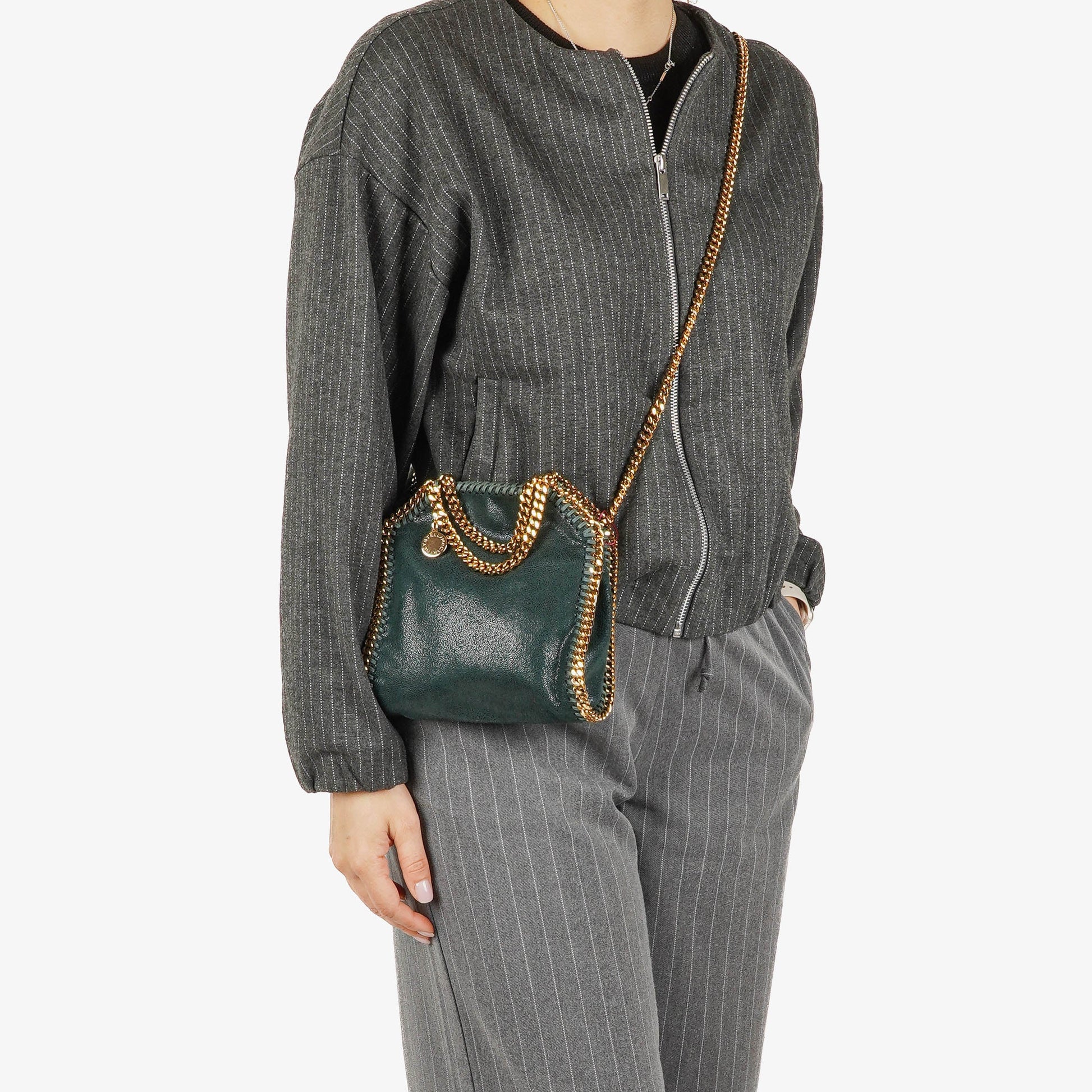Stella McCartney Falabella Tiny Tote aus veganem Shaggy Deer