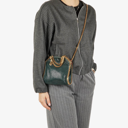 Stella McCartney Falabella Tiny Tote aus veganem Shaggy Deer
