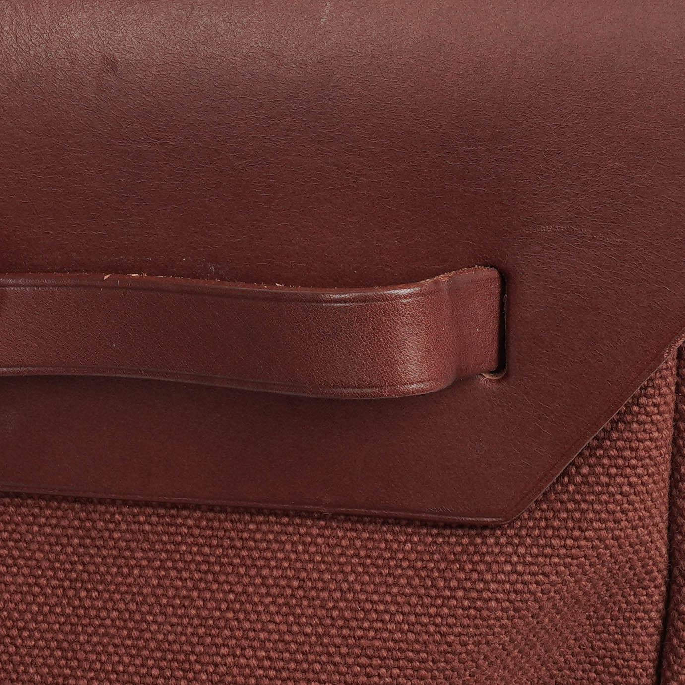 Hermès Herbag Toile Vache Hunter Havane MM 2-in-1 Tasche