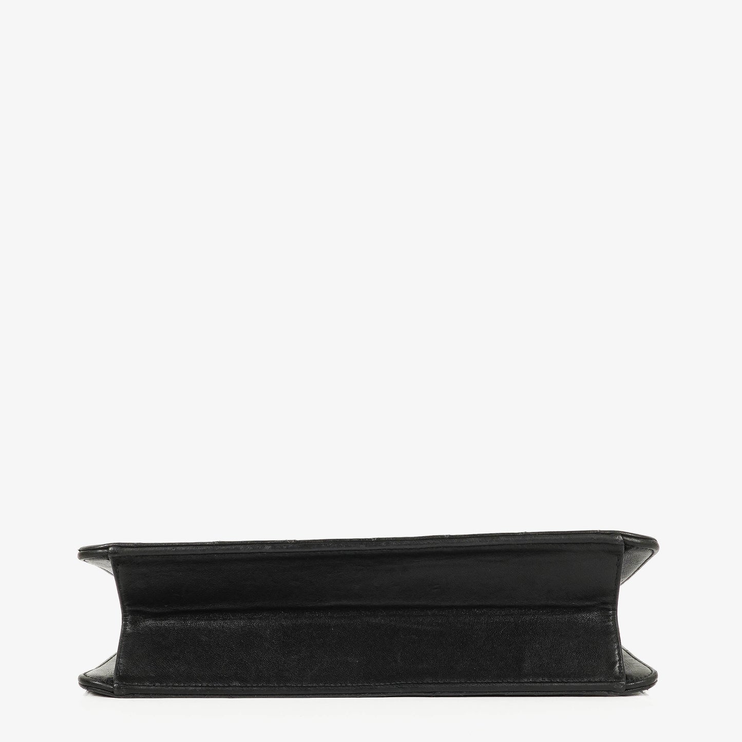 Chanel Medium Classic Single Flap Tasche aus schwarzem gestepptem Lammleder mit 24K vergoldeter Hardware