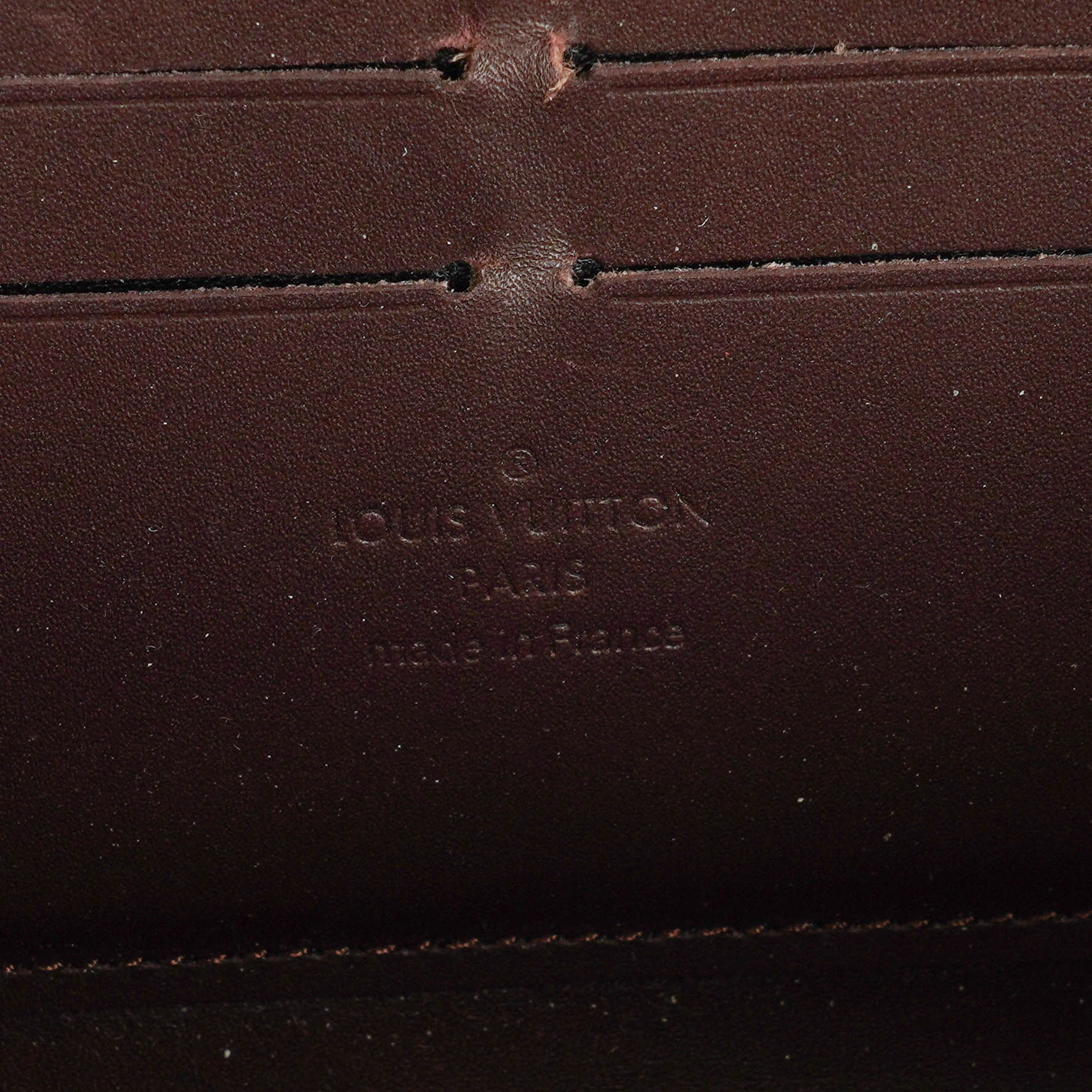 Louis Vuitton Amarante Vernis Zippy Portemonnaie