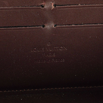 Louis Vuitton Amarante Vernis Zippy Portemonnaie