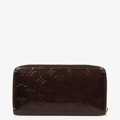 Louis Vuitton Amarante Vernis Zippy Portemonnaie