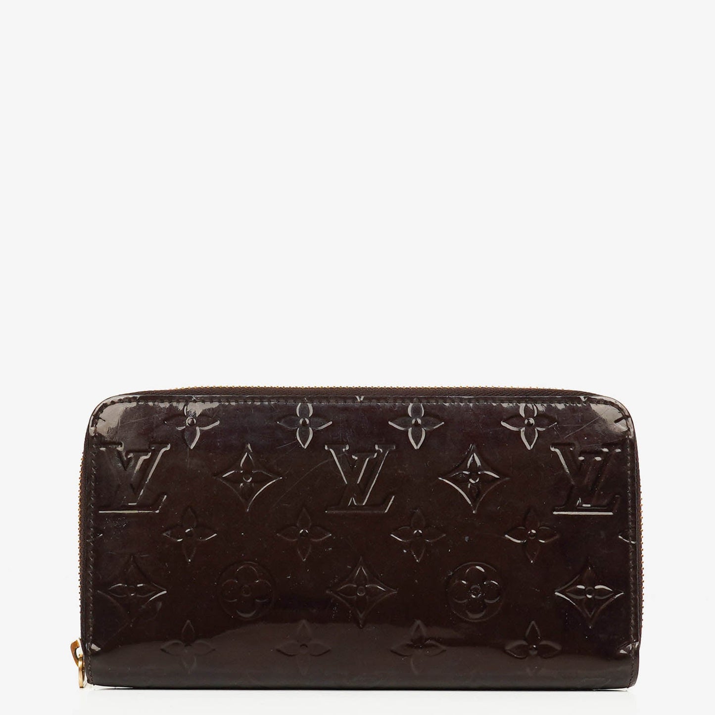 Louis Vuitton Amarante Vernis Zippy Portemonnaie