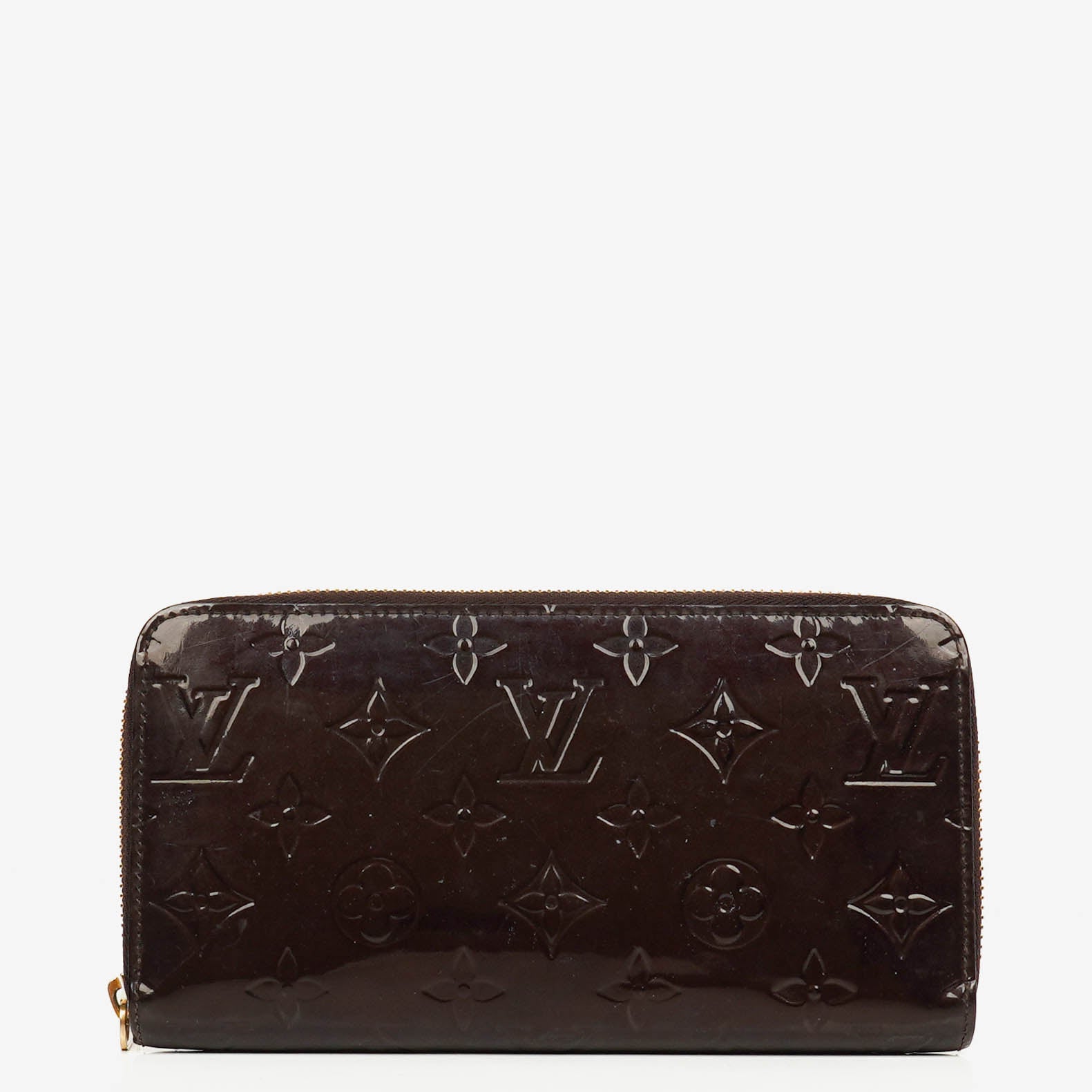 Louis Vuitton Amarante Vernis Zippy Portemonnaie