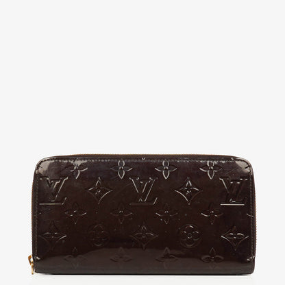 Louis Vuitton Amarante Vernis Zippy Portemonnaie