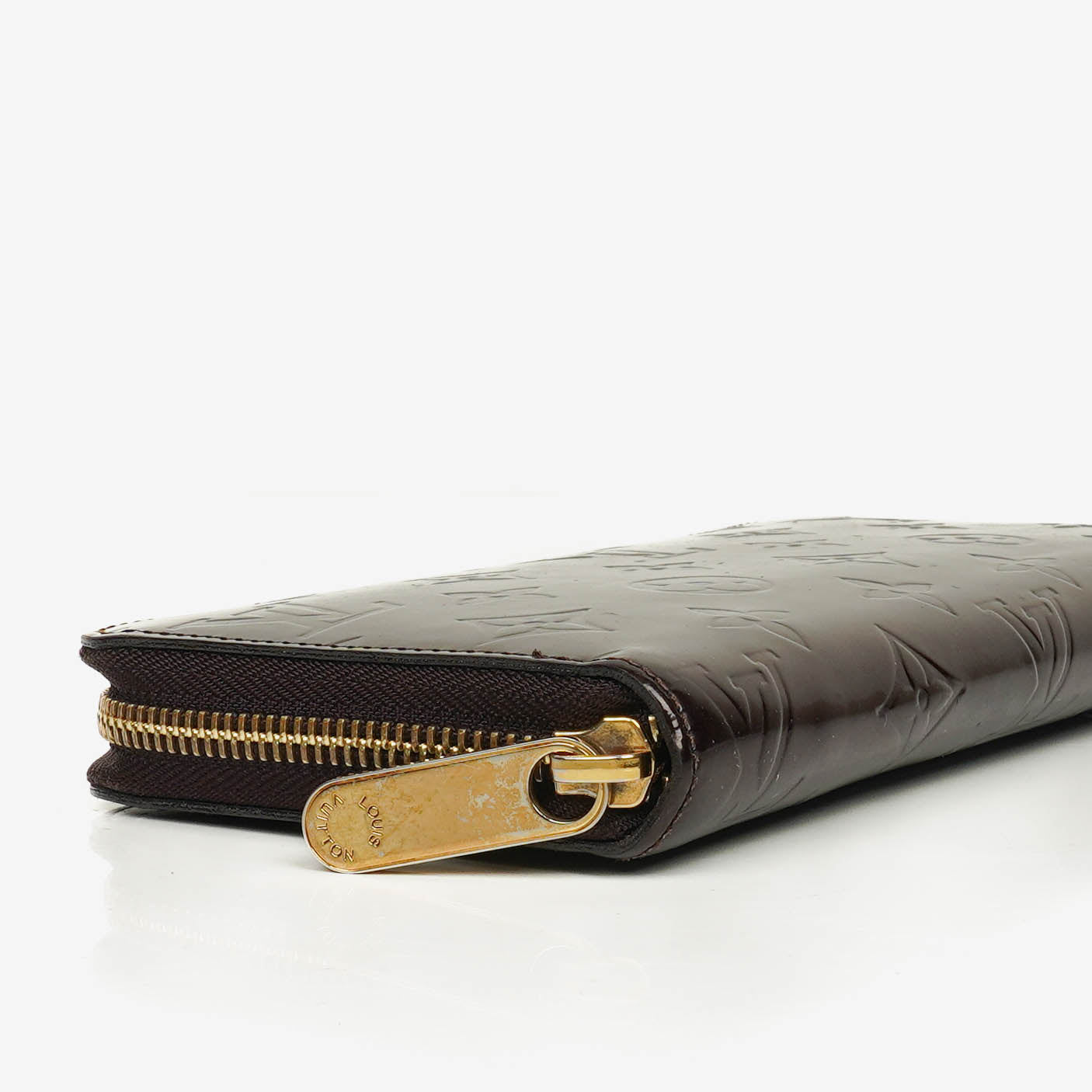 Louis Vuitton Amarante Vernis Zippy Portemonnaie