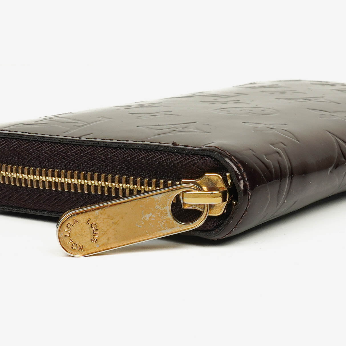 Louis Vuitton Amarante Vernis Zippy Portemonnaie