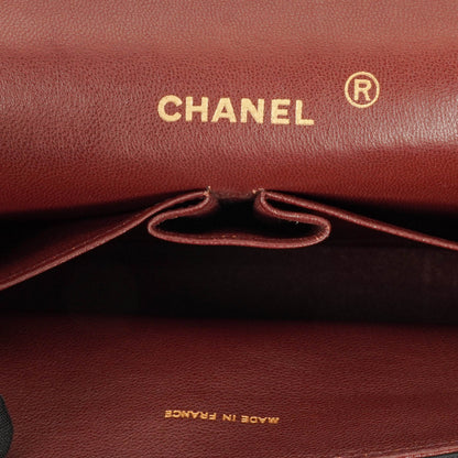 Chanel Vintage Medium Timeless Classic Double Flap Tasche aus schwarzem gestepptem Lammleder mit 24K vergoldeter Hardware und Mademoiselle-Kette