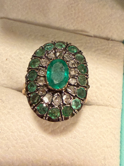 Exquisite antique ring circa 1880, 750 gold