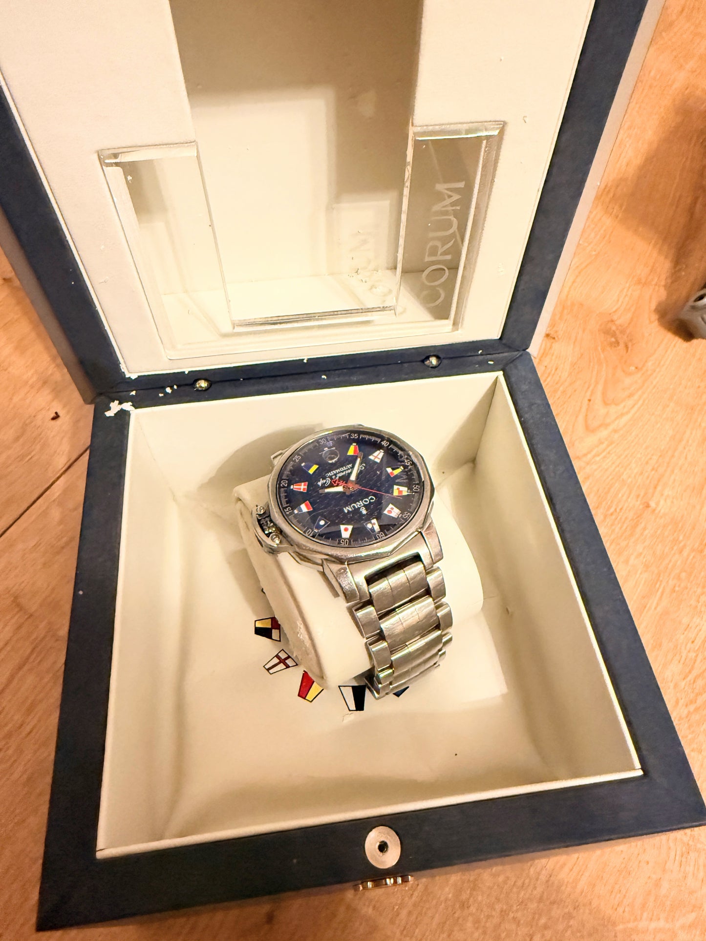 Corum Admiral's Cup Automatik Herrenuhr Trophy Navy