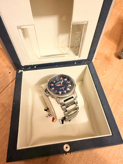 Corum Admiral's Cup Automatik Herrenuhr Trophy Navy
