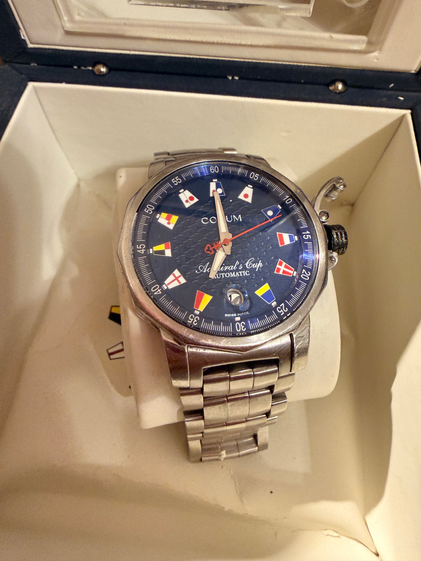 Corum Admiral's Cup Automatik Herrenuhr Trophy Navy