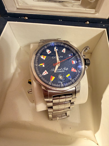 Corum Admiral's Cup Automatik Herrenuhr Trophy Navy