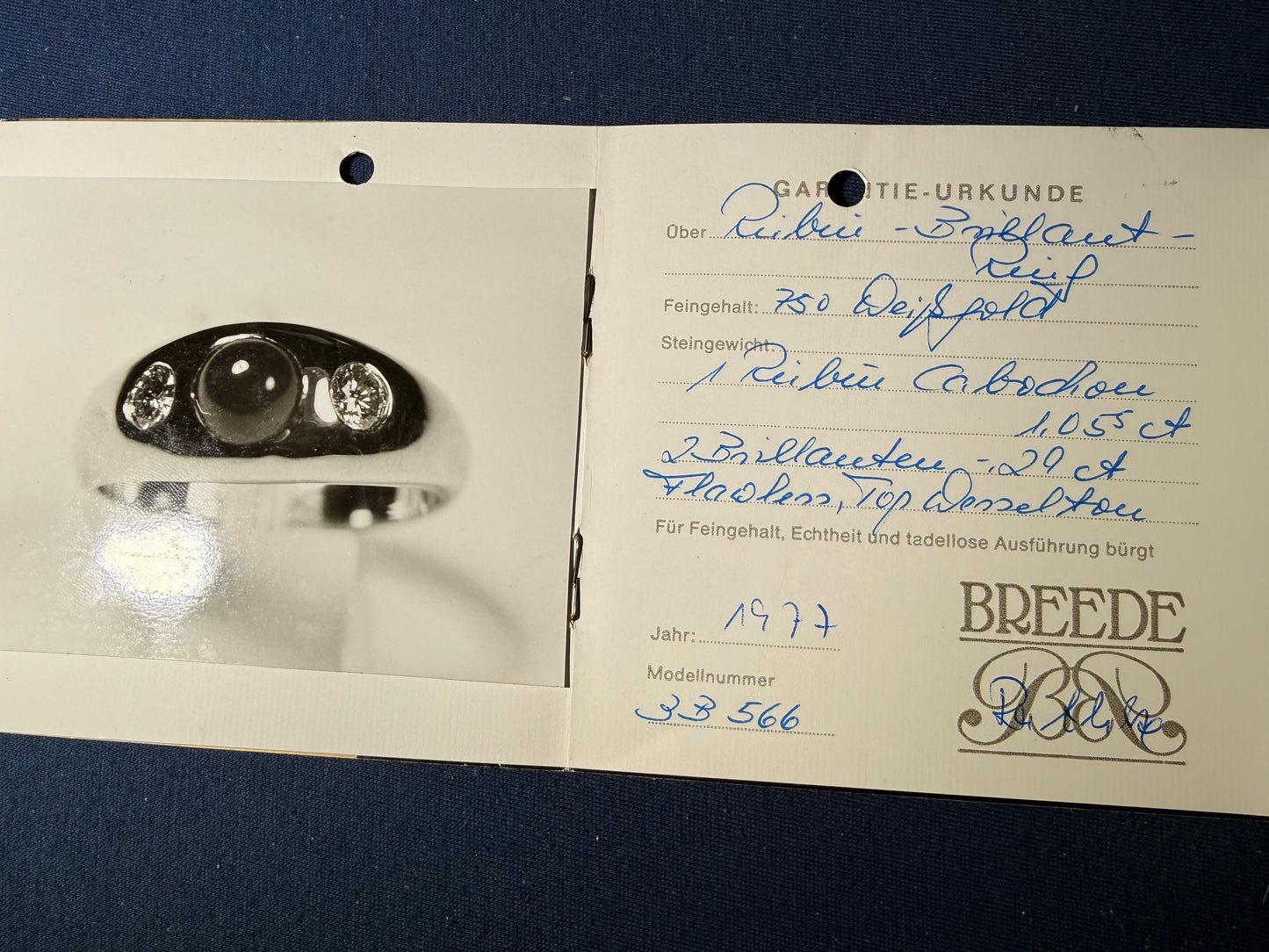 18K white gold gypsy ring with ruby ​​and certificate