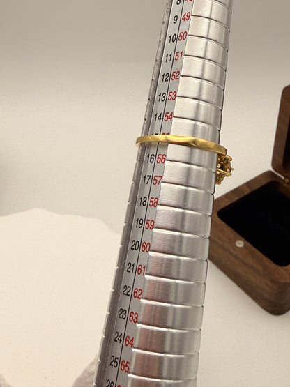 Exquisiter Entourage Ring: Saphire & Brillanten in 18 Karat Gold