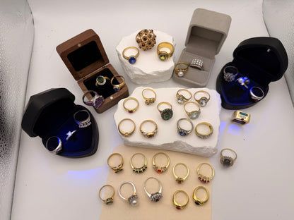 Exklusive Auswahl an restaurierten Vintage-Goldringen (14 Karat & 18 Karat)