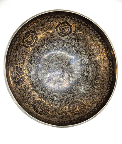 XXL Singing Bowl 50 cm – 8-Metal Hand-Hammered – Chakra &amp; Sound Bath from Nepal