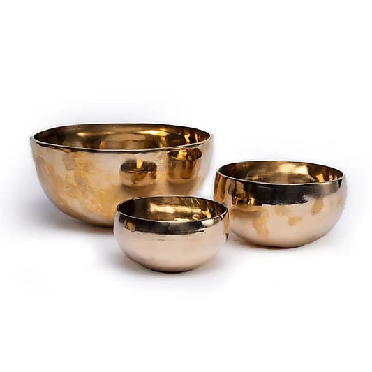 Exklusive Singing Bowl Shanti gold-coloured