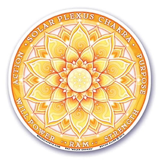 Natürliche Window Sticker 3th Chakra