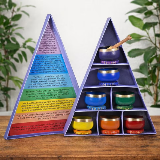 7 Chakra Klangschalen Geschenkset