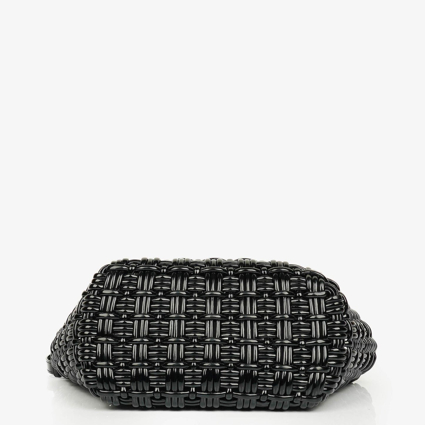 Balenciaga XS Bistro Korbtasche schwarz geflochten und lackiert