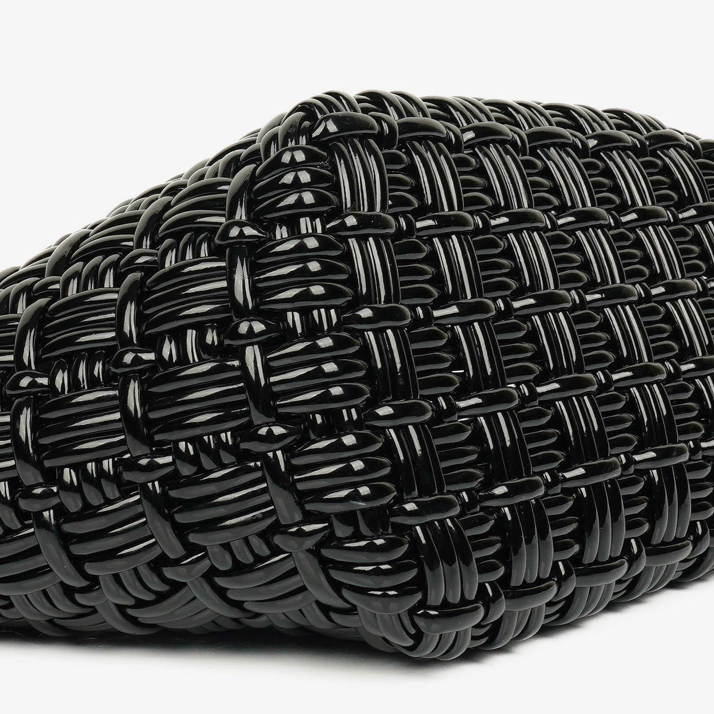 Balenciaga XS Bistro Korbtasche schwarz geflochten und lackiert