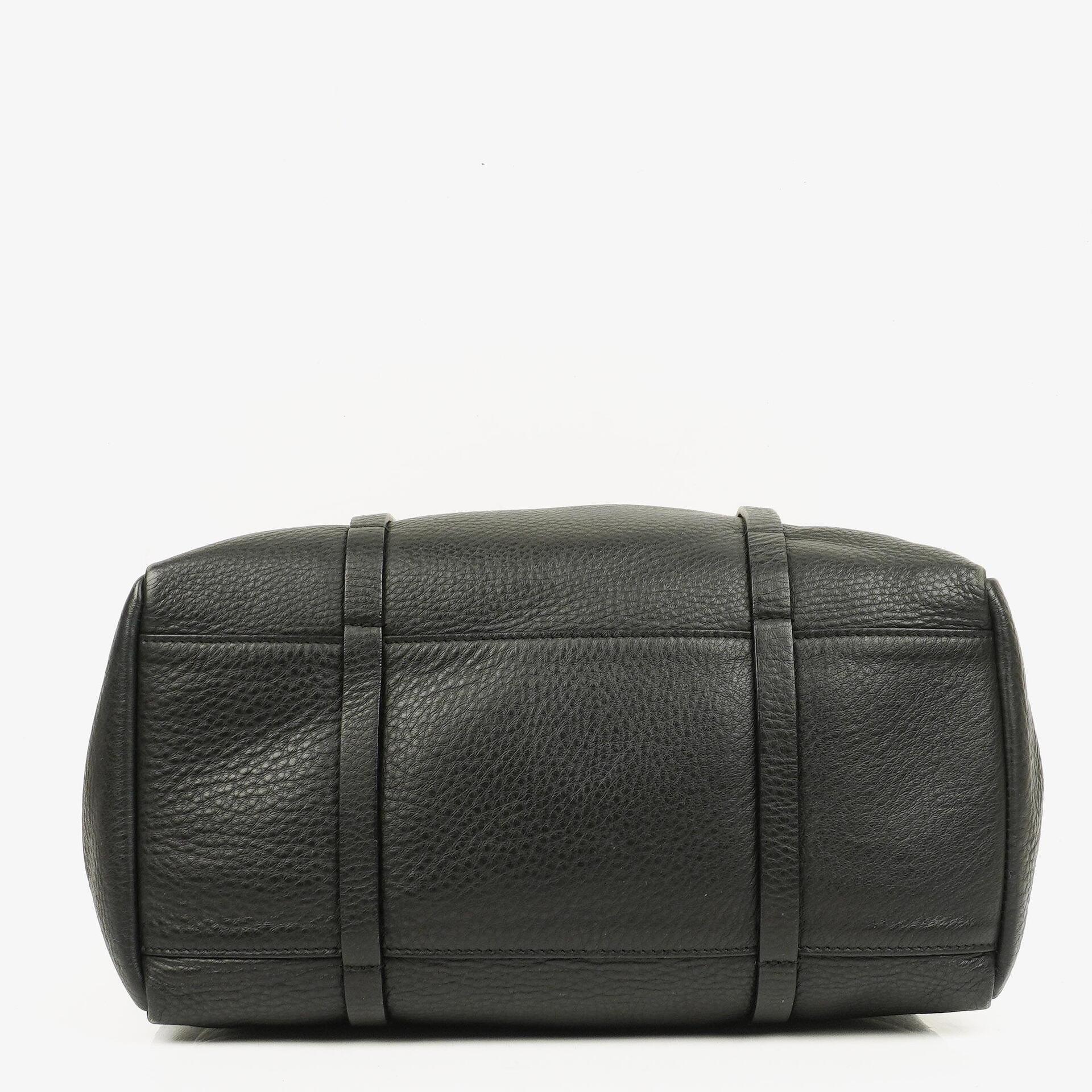 Balenciaga Everyday Tote Medium aus schwarzem genarbtem Kalbsleder