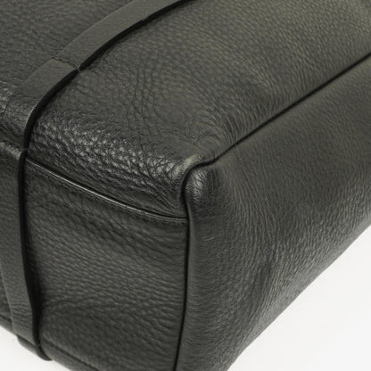 Balenciaga Everyday Tote Medium aus schwarzem genarbtem Kalbsleder