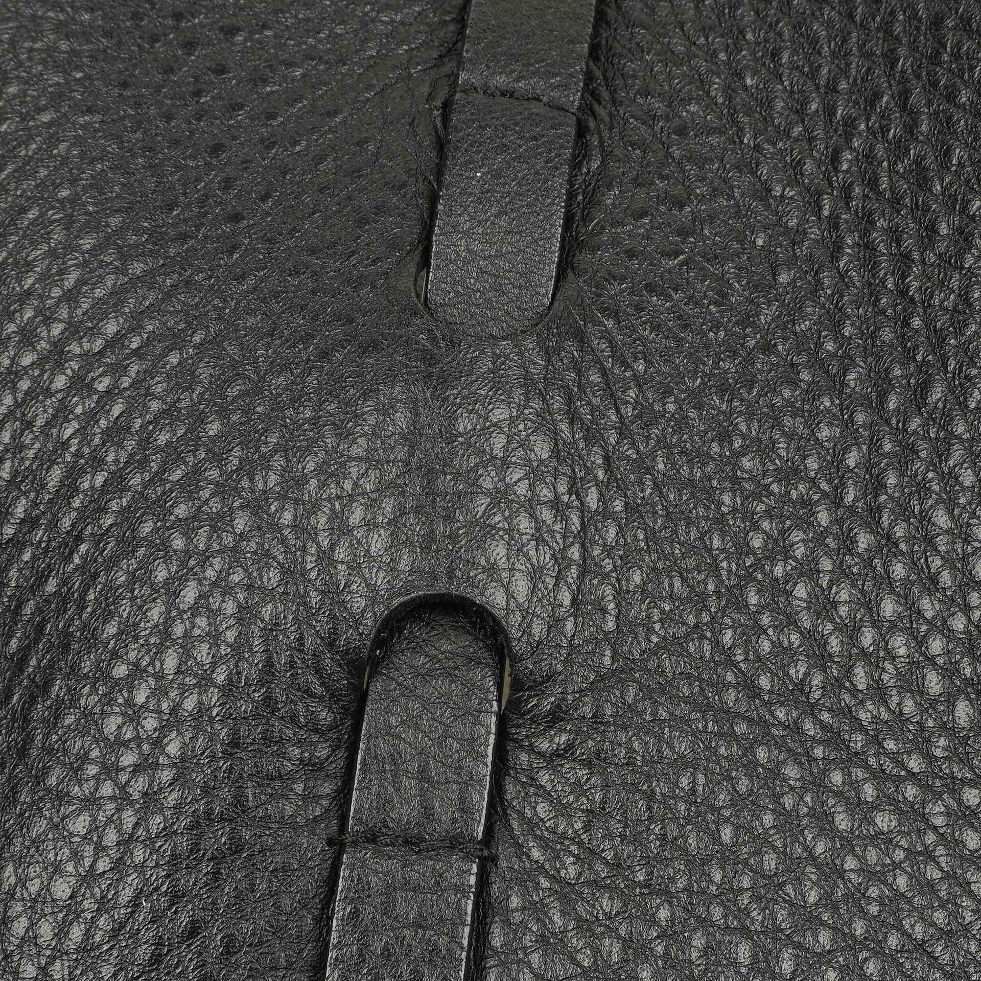 Balenciaga Everyday Tote Medium aus schwarzem genarbtem Kalbsleder