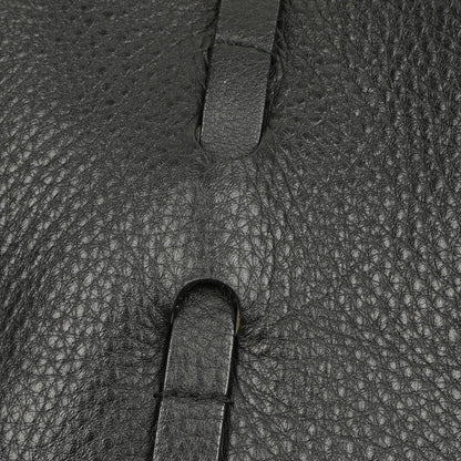 Balenciaga Everyday Tote Medium aus schwarzem genarbtem Kalbsleder