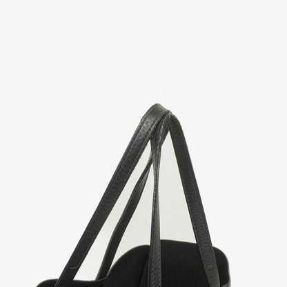 Balenciaga Everyday Tote Medium aus schwarzem genarbtem Kalbsleder