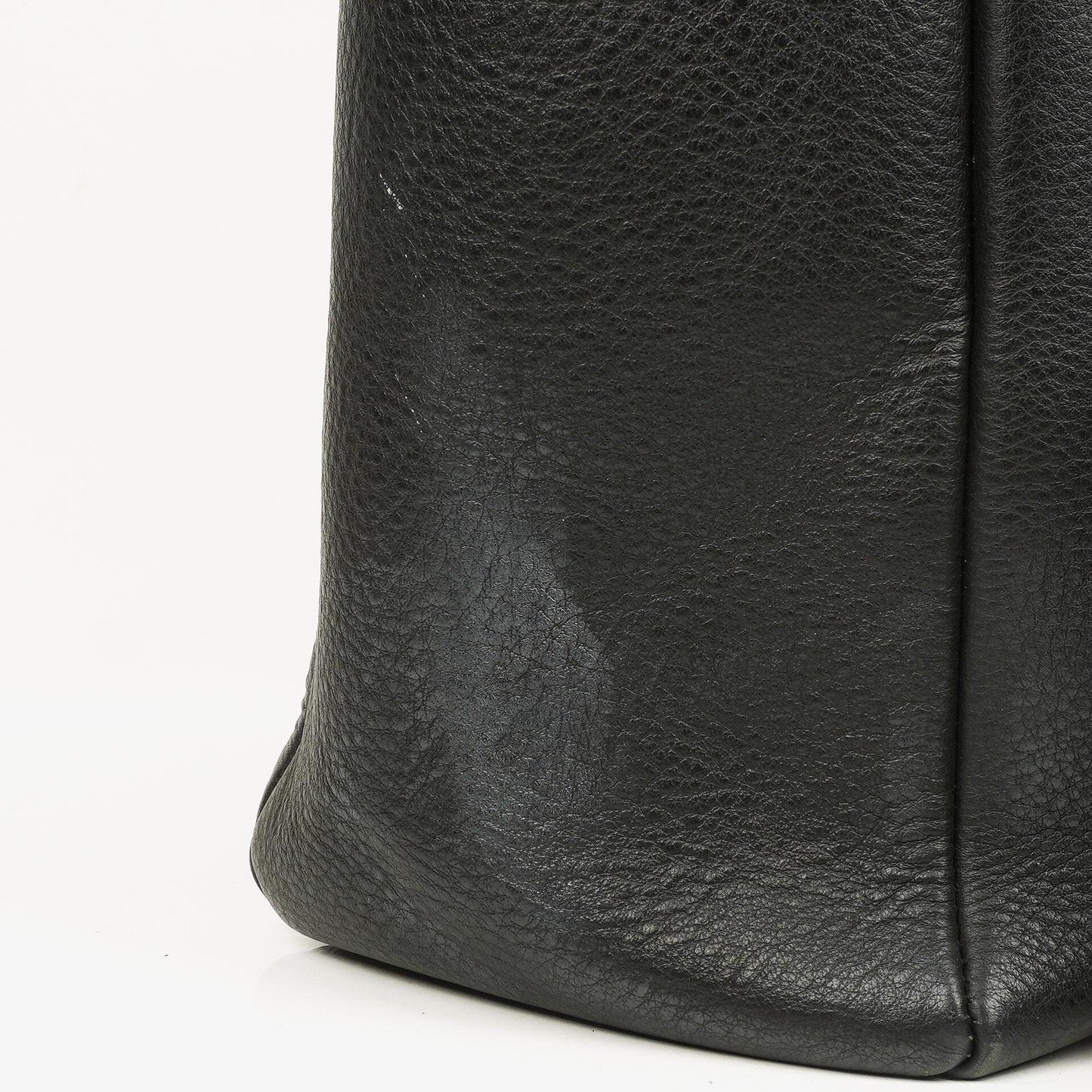 Balenciaga Everyday Tote Medium aus schwarzem genarbtem Kalbsleder