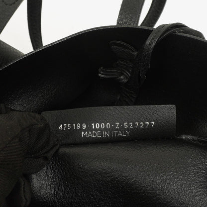 Balenciaga Everyday Tote Medium aus schwarzem genarbtem Kalbsleder