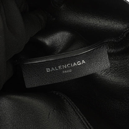 Balenciaga Everyday Tote Medium aus schwarzem genarbtem Kalbsleder