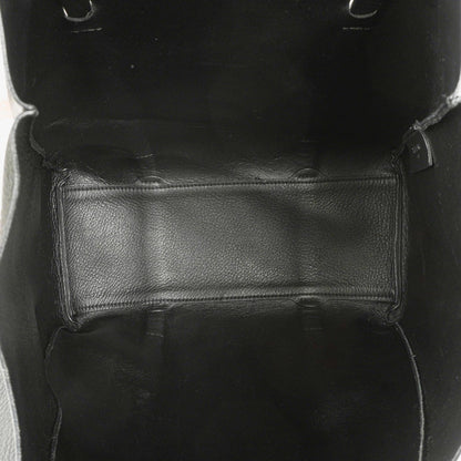Balenciaga Everyday Tote Medium aus schwarzem genarbtem Kalbsleder