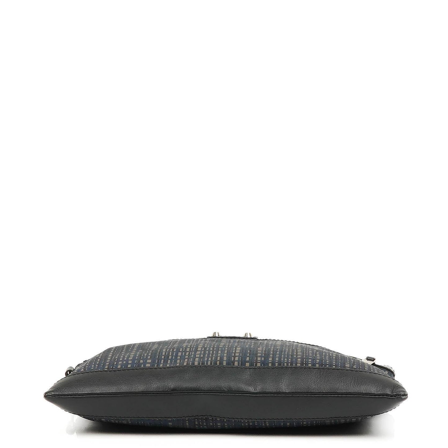Balenciaga Classic Hardware Clip Clutch aus Leder und Nylon