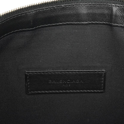 Balenciaga Classic Hardware Clip Clutch aus Leder und Nylon
