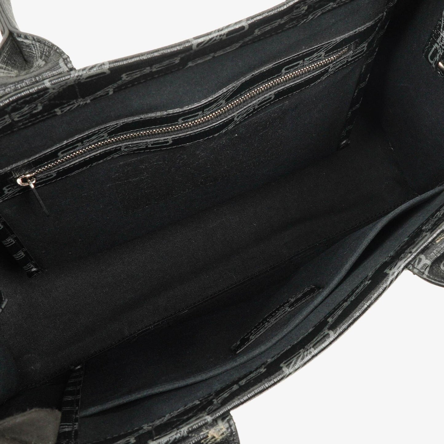 Balenciaga Tote Bag aus beschichtetem Canvas mit BB-Monogramm-Hardware in Schwarz/Weiß