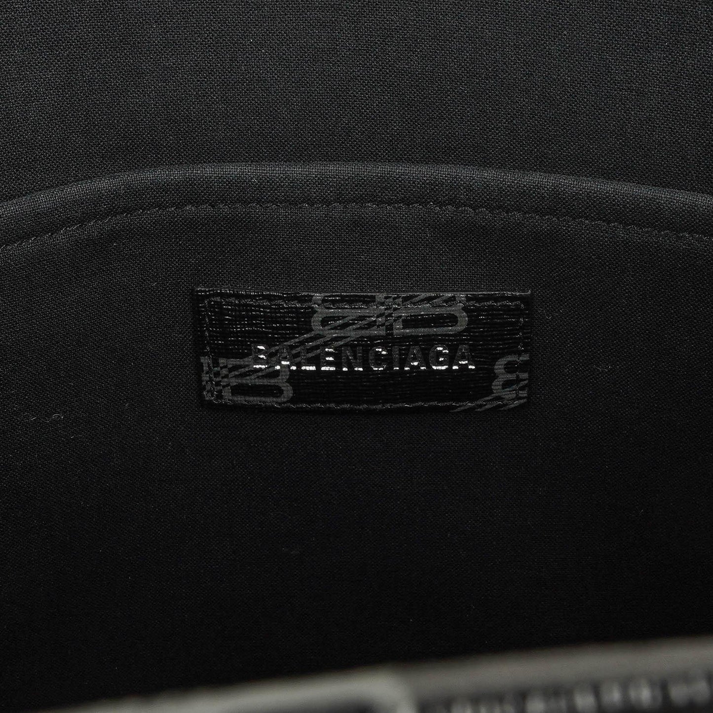 Balenciaga Tote Bag aus beschichtetem Canvas mit BB-Monogramm-Hardware in Schwarz/Weiß
