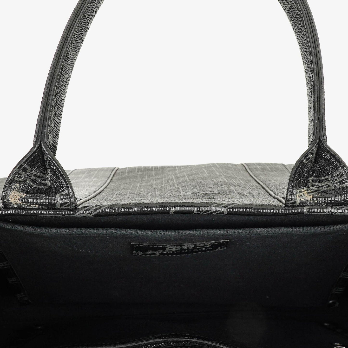 Balenciaga Tote Bag aus beschichtetem Canvas mit BB-Monogramm-Hardware in Schwarz/Weiß