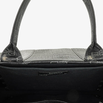Balenciaga Tote Bag aus beschichtetem Canvas mit BB-Monogramm-Hardware in Schwarz/Weiß