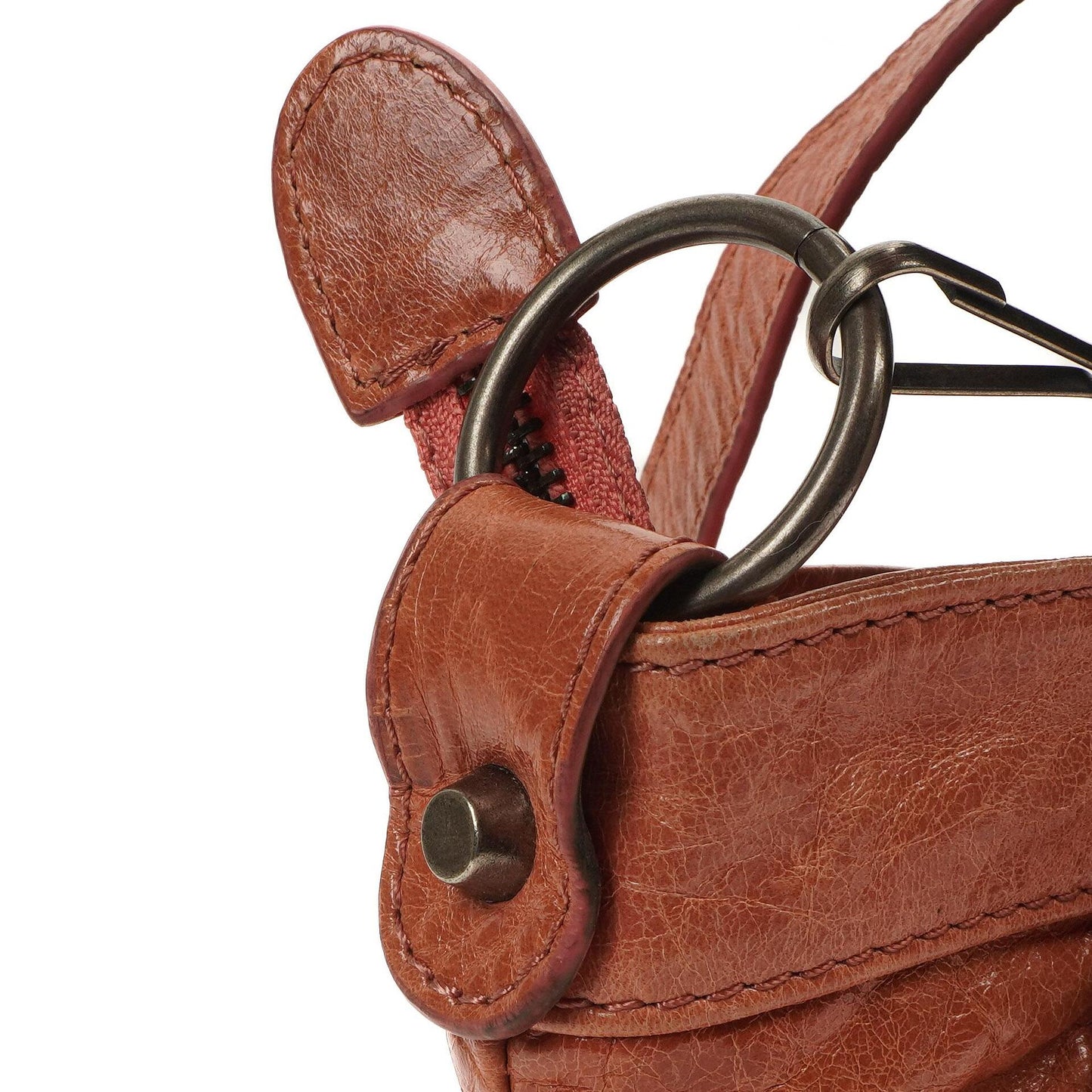 Balenciaga First Classic Hardware Pfirsich Leder Tasche